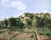 Camille Pissarro Pang plans Schwarz, secret garden homes oil painting artist